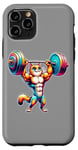 Coque pour iPhone 11 Pro Cat x Haltérophile x Bodybuilder