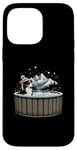 iPhone 14 Pro Max Cool Border Collie in Hot Tub Case