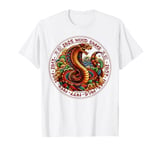 Year Of The Wood Snake Zodiac Happy Chinese New Year 2025 T-Shirt