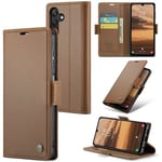 Samsung Galaxy A25 5G      Pu Wallet Case    [Brown]