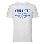 T-Shirt Homme Col Rond Vault-Tec Geek Jeux Video Dystopie Science Fiction