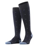 FALKE Men's Dot M KH Cotton Long Patterned 1 Pair Knee-High Socks, Blue (Dark Navy 6377), 8.5-11