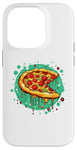 Coque pour iPhone 14 Pro Pelle à pizza Pepperoni Splash Fun