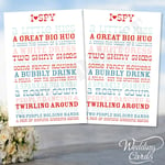 2 Wedding I Spy Game Photo Kids Table Activity Favour Sign Novelty Rustic Cards