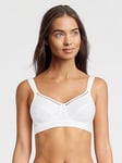 Shock Absorber Womens Active Classic Sports Bra - White, White, Size 32D, Women