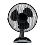 edco eindhoven b.v. Lifetime Air Ventilateur de Table 23W - Ventilateur sur Pied - Rafraichisseur d'Air avec Poignée, 2 Vitesses et Fonction Inclinable - Silencieux 65dB - Noir