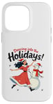 Coque pour iPhone 14 Pro Max Bonhomme de neige Dancing into the Holidays Princesse Cadeau Homme Femme