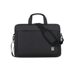 ZYDP Laptop Shoulder Bag Compatible 13 Inch for MacBook Pro Air, Notebook Handbag Case Cover with Adjustable Strap (Color : Black, Size : 13 inches)