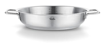 Fissler Collection Pure Poêle À Servir En Acier Inoxydable (24 cm), Poêle À Frire Non Revêtue, Graduation Intérieure, Bord Haut, Compatible Induction