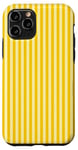 iPhone 11 Pro Cute Yellow and Light Yellow Vertical Stripes Girly Striped Case