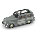 FIAT 500 C BELVEDERE APERTA 1951 GRIGIO 1:43 Brumm Auto Stradali Die Cast