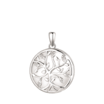 Støvring Design Tree Of Life Medallion Sterling Silver Hänge Med Zirconia 14249899