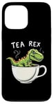 Coque pour iPhone 13 Pro Max Jeu de mots dinosaure Tea Rex T-Rex Tea Lover