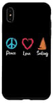 Coque pour iPhone XS Max Peace Love Sailing Captain Boat Sport