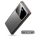 Power Bank Fast Charging 10000mAh, 22.5W Portable Charger USB C Input & Output Powerbank with LED Display, PD3.0 QC4.0 Phone Battery Pack for iPhone16/15/14/13/12, Samsung, Huawei, Android and More