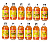 12 x BRAGG Organic Apple Cider Vinegar w/h The Mother 32floz 946ml