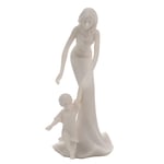 Juliana White Portrait Figurine Mother Teaching Son To Walk