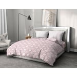 Home Linge Passion - fox trot Parure de couette 100% coton - Rose - 220x240 cm - Rose