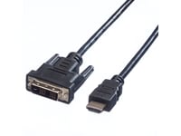 Value 11995516, 1,5 M, Dvi-D, Hdmi Typ A (Standard), Hankoppling, Hankoppling, Guld