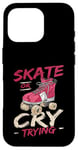 Coque pour iPhone 16 Pro Design de roller pour homme et femme Roller Derby