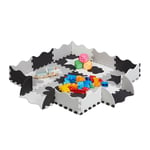 Relaxdays Tapis de Sol Puzzle 34 pièces, Mousse EVA, sans polluants, 0,77 m2, Dalle Jeu bébé Bord, éducatif, Gris