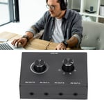 Switcher 4 Ports 3.5mm Stereo Passive Switcher 1 Source For MP3 For Headphones