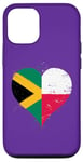 iPhone 12/12 Pro Vintage Flag in Heart for Jamaica Poland A Jamaican Polish Case