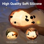 LED-yövalo lapsille, 3-tasoinen himmennettävä lastenhuoneen yövalo, elintarvikelaatuinen silikoni Squishy-lamppu Perfect Bedside -kosketuslamppu 30 minuutin ajastimella imetykseen, taapero, vauvan sisustus, musta vauvalammaslamppu