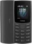 Nokia 106 Charcoal Dual Sim 2G Basic Button Phone Torch Radio TA-1564