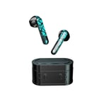 okcsc Wireless Earphones Bluetooth 5.0 in Ear Stereo Headset, Noise Canceling Built in Mic Earbuds With 350mAh Charging Case, 65ms Low-Latency, 4H standby Gaming Earphones for PUBG Blue
