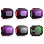 STARTRC Mini 4 Pro Filtres, Ensemble de Filtres ND Multicouches pour DJI Mini 4 Pro Accessoires de Drone - 6-Pack ND8,ND16,ND32,ND64,UV,CPL Filtres(Version Aluminium)