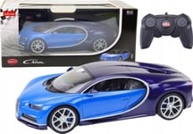 Rastar Rc Fjärrstyrd Bil 1:14 Bugatti Veyron Chiron Blå