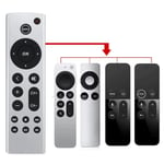 Fjernbetjening til Apple TV 4K/HD A2169 A1842 A1625 uden stemmestyring - Sølv