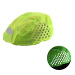 Housse Casque Vélo Imperméable, Réfléchissant Couvre-Casque avec Bandes Réfléchissantes, Protection Contre La Pluie, Haute Visibilité Universel Anti-poussière Respirant pour Tous Les Casques (Vert)