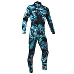 SEAC Combinasion Homme Body Fit Camo 1,5 mm en Camouflage Bleu pour Apnée/Chasse sous Marin