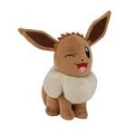 Bandai - Pokémon - Peluche Evoli (Eevee) - Peluche 20 cm Toute Douce - Idée Cadeau Peluche Pokemon Enfants et Adultes - Jouet Enfant 2 Ans et + - Peluche Pokémon Évoli Licence Officielle - JW3079