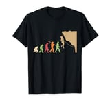 Climbing Evolution Funny Climber Bolder Boulder T-Shirt