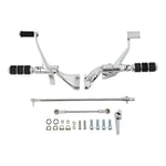 TCMT Commandes avant - Levier de verrouillage - Convient pour Harley Sportster XL 1200 883 2014-2020 (style B chromé)