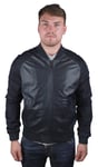 Emporio Armani Mens W1B54P W1P58 0011 Leather Jacket - Black - Size 42