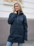 Rains Suva Hardshell Long Jacket - Unisex - Blå - XS