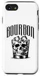 Coque pour iPhone SE (2020) / 7 / 8 Crâne de whisky bourbon - squelette vintage amateur de whisky