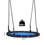 60CM KIDS SWING SPIDER WEB OUTDOOR ROPE SEAT ROUND TREE NEST CROWS BIRDS NET