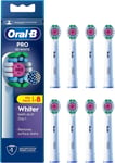 Braun Oral-B 3D WHITE  Replacement Electric Toothbrush Heads 8 Pack GENUINE NEW