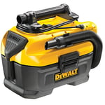 DEWALT - Aspirateur de Chantier Classe L - DCV584L-QW - Aspirateur 7,5L Sur Secteur ou Batteries XR 18V et XR FLEXVOLT 18/54V - Aspire Poussières et Liquides sans Changement de Filtre - Filtre HEPA