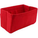 Tlily - Rouge Sac de Rangement Sac à Main Organisateur Feutre Insert Sac Maquillage Organisateur Sac à IntéRieur Portable à CosméTiques de Stockage