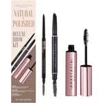 Anastasia Beverly Hills Eyes Eyebrow colour Natural & Polished Deluxe Brow Kit Medium Brown (Brow Wiz 0,085 g + Brow Definer 0,2 g + Clear Brow Gel 7,85 ml)