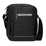 MOVOM Trimmed Sac Messenger pour tablette Noir 22 x 27 x 8 cm Polyester, Noir, Sacoche pour tablette