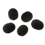 Radius Lavalier Mic Foam windshields Black Pack of 5