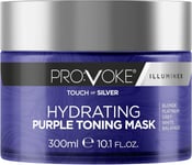 PROVOKE Touch Of Silver Hydrating Purple Toning Hair Mask 300 ml, Brightens Blo