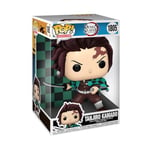 Funko Pop! Jumbo: Demon Slayer - Tanjiro- Figurine en Vinyle à Collectionner - Idée de Cadeau - Produits Officiels - Jouets pour Les Enfants et Adultes - Anime Fans